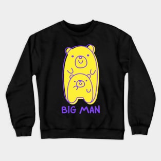 Big Man Father and Son Bear Matching Outfits - Adult Crewneck Sweatshirt